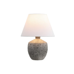 HomeRoots Set of Two Gray Empire Shade Bedside Table Lamps for Bedroom Nightstand Decor 716112