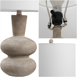 HomeRoots 24" Modern LED Table Lamp with Brass Globe Shade and White Marble Base for Chic Home Decor 716119