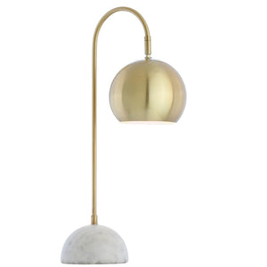 HomeRoots 26" Gold Table Lamp with Brass Drum Shade - Modern LED Lighting for Stylish Home Decor & Ambiance 716120