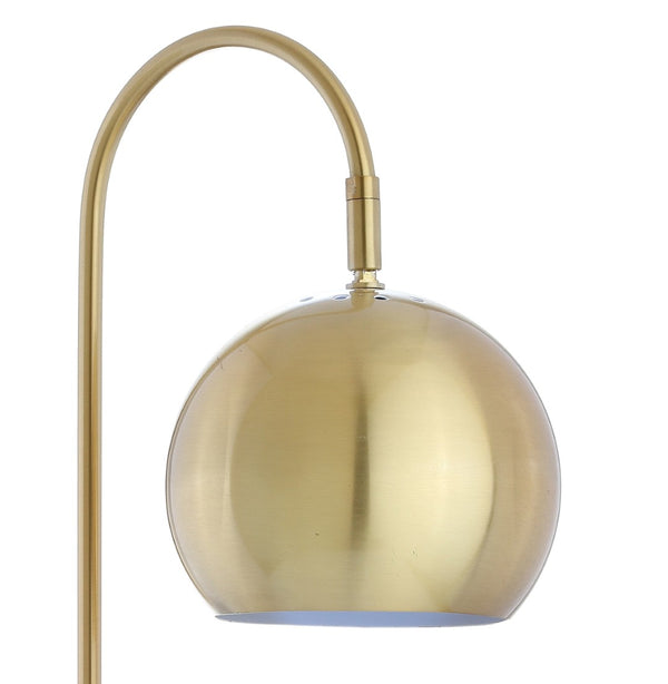 HomeRoots 26" Gold Table Lamp with Brass Drum Shade - Modern LED Lighting for Stylish Home Decor & Ambiance 716120
