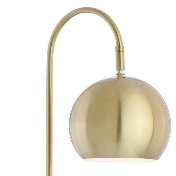 HomeRoots 26" Gold Table Lamp with Brass Drum Shade - Modern LED Lighting for Stylish Home Decor & Ambiance 716120
