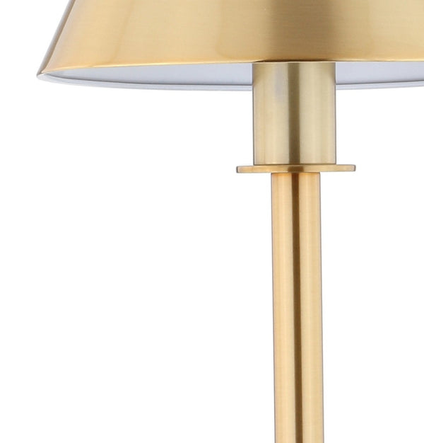 HomeRoots 23" Gold Novelty Table Lamp - Chic LED Globe Shade for Modern Ambiance in Living Room or Office 716121