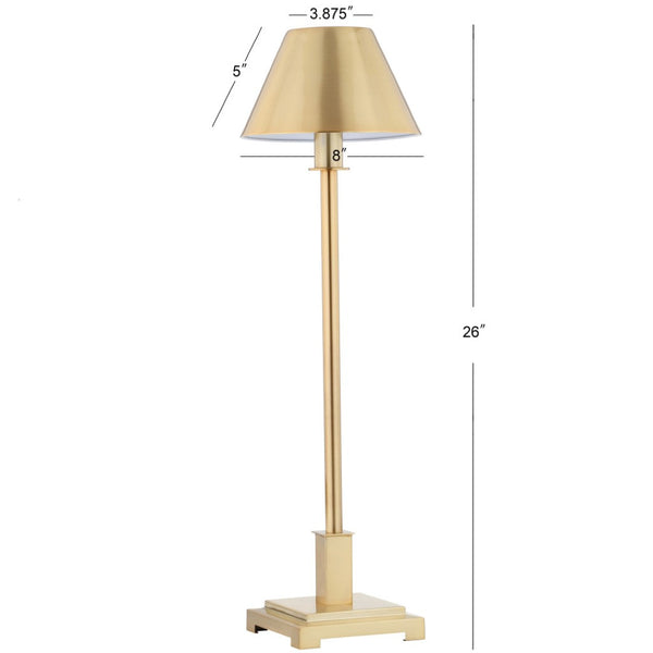 HomeRoots 23" Gold Novelty Table Lamp - Chic LED Globe Shade for Modern Ambiance in Living Room or Office 716121