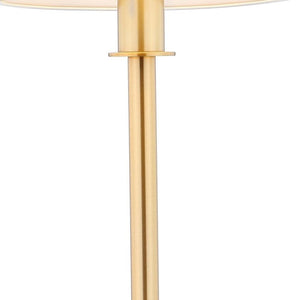 HomeRoots 23" Gold Novelty Table Lamp - Chic LED Globe Shade for Modern Ambiance in Living Room or Office 716121