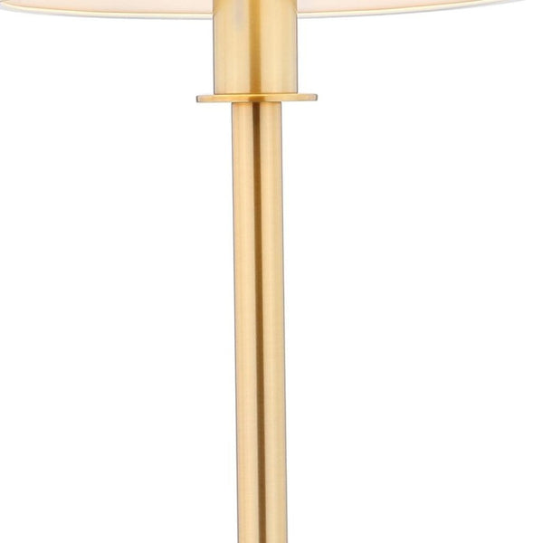 HomeRoots 23" Gold Novelty Table Lamp - Chic LED Globe Shade for Modern Ambiance in Living Room or Office 716121