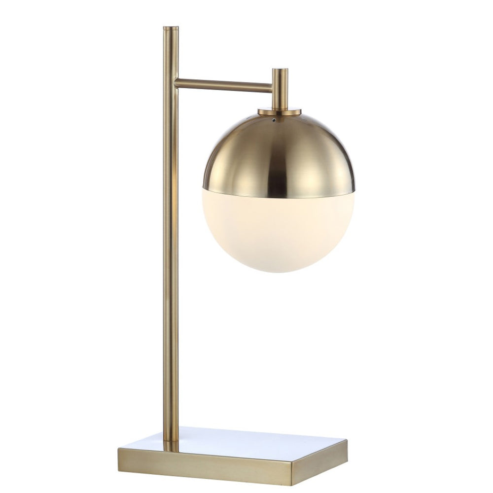 HomeRoots 20" Copper Novelty Table Lamp LED - Elegant Globe Shade for Stylish Home Lighting & Décor 716125