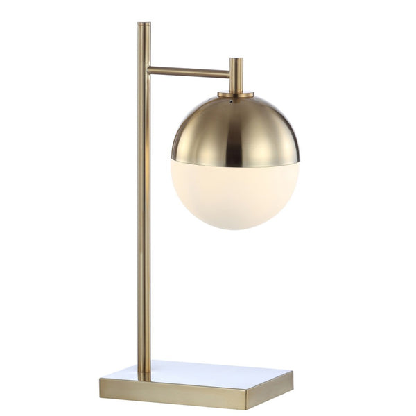 HomeRoots 20" Copper Novelty Table Lamp LED - Elegant Globe Shade for Stylish Home Lighting & Décor 716125