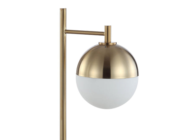 HomeRoots 20" Copper Novelty Table Lamp LED - Elegant Globe Shade for Stylish Home Lighting & Décor 716125