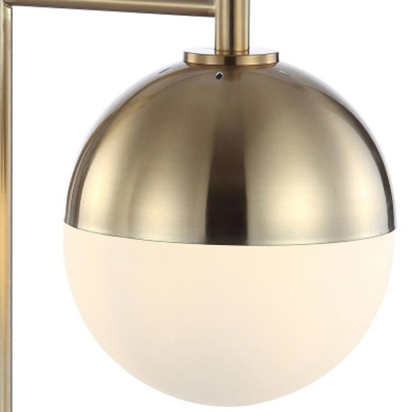 HomeRoots 20" Copper Novelty Table Lamp LED - Elegant Globe Shade for Stylish Home Lighting & Décor 716125
