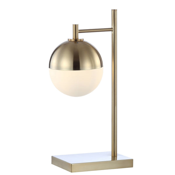 HomeRoots 20" Copper Novelty Table Lamp LED - Elegant Globe Shade for Stylish Home Lighting & Décor 716125