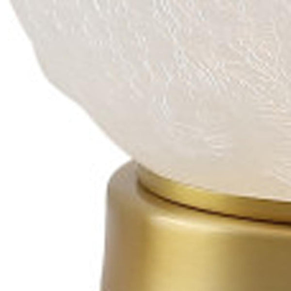 HomeRoots 26" Gold Novelty Table Lamp – Elegant Globe Shade for Modern Ambiance in Living Rooms & Offices 716130