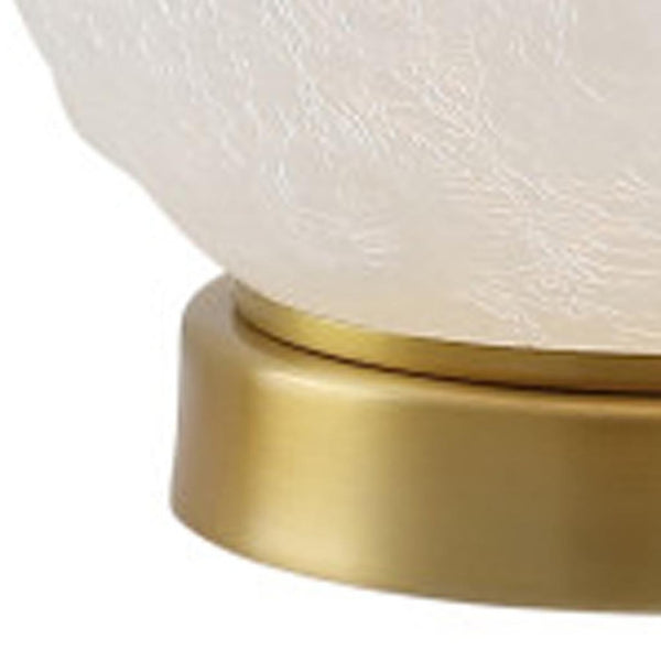 HomeRoots 26" Gold Novelty Table Lamp – Elegant Globe Shade for Modern Ambiance in Living Rooms & Offices 716130
