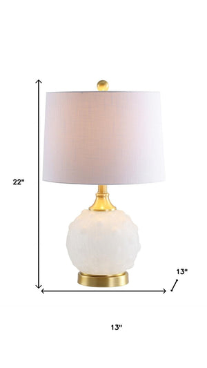 HomeRoots 26" Gold Novelty Table Lamp – Elegant Globe Shade for Modern Ambiance in Living Rooms & Offices 716130