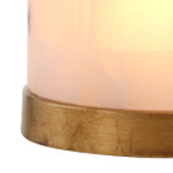 HomeRoots 29" Gold Table Lamp LED with Elegant Globe Shade – Modern Accent Lighting for Any Room Decor 716134