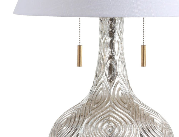 31 Inch Novelty Table Lamp with Globe Shade for Glamorous and Elegant Living Spaces