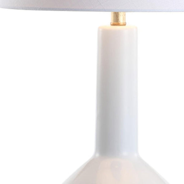 HomeRoots 27" Gold Table Lamp with Elegant Globe Shade - Modern LED Lighting for Living Room & Bedroom Decor 716135