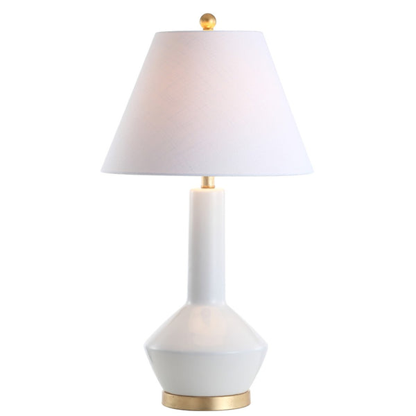HomeRoots 27" Gold Table Lamp with Elegant Globe Shade - Modern LED Lighting for Living Room & Bedroom Decor 716135