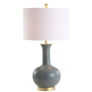 HomeRoots 22" Gold Table Lamp - LED-Compatible Globe Shade for Modern Elegance in Any Room Decor Style 716137