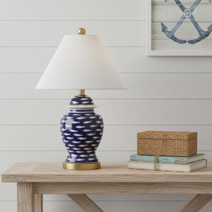 HomeRoots 21" Gold Table Lamp with Linen Globe Shade – Modern Glam Lighting for Home, Office & Bedrooms 716138