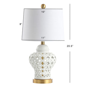 HomeRoots 30" Clear Crystal Table Lamp with Light Gray Linen Shade - Modern Glam Accent for Any Room 716140