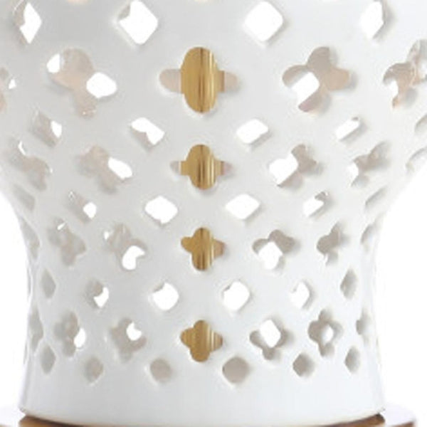 HomeRoots 30" Clear Crystal Table Lamp with Light Gray Linen Shade - Modern Glam Accent for Any Room 716140