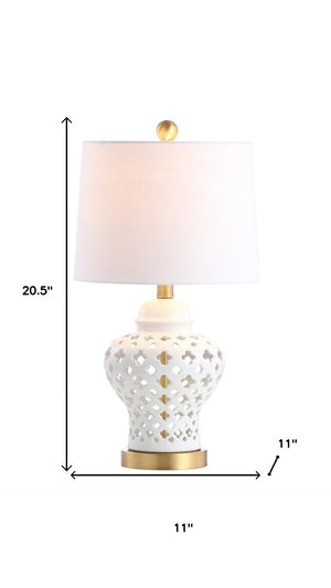 HomeRoots 30" Clear Crystal Table Lamp with Light Gray Linen Shade - Modern Glam Accent for Any Room 716140