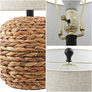 HomeRoots 29" Elegant Silver Table Lamp with Empire Shade - Modern Design for Living Rooms & Bedrooms 716151