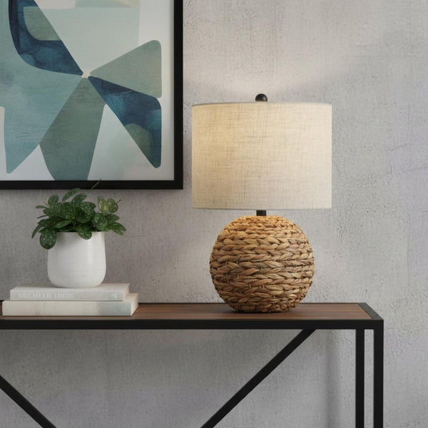 HomeRoots 29" Elegant Silver Table Lamp with Empire Shade - Modern Design for Living Rooms & Bedrooms 716151