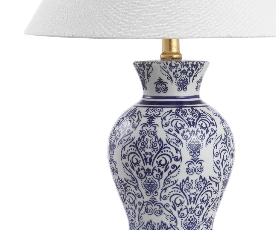 HomeRoots Set of Two Glass Table Lamps with Empire Shades for Living Room or Bedroom Decor Gold 716154