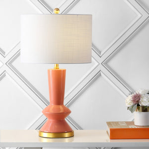 HomeRoots 27" Gold Novelty Table Lamp - Elegant LED with White Linen Shade for Modern & Classic Decor Styles 716157