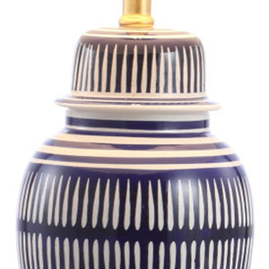 HomeRoots 22" Clear Urn Table Lamp - Elegant Empire Shade for Soft Ambient Light in Any Room Décor 716160