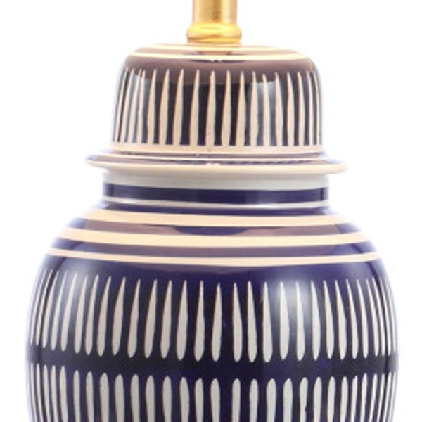 HomeRoots 22" Clear Urn Table Lamp - Elegant Empire Shade for Soft Ambient Light in Any Room Décor 716160