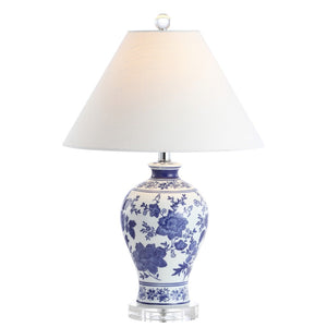 HomeRoots 29" White Table Lamp - Elegant LED Lighting with Soft Drum Shade for Home Décor & Accent Spaces 716161