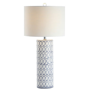 HomeRoots 32" Clear Table Lamp - Elegant Empire Shade for Modern Living Room, Bedroom & Office Decor 716162