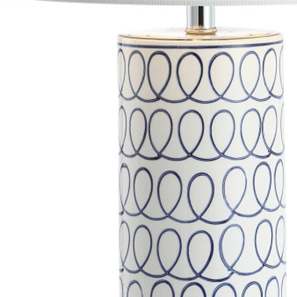 HomeRoots 32" Clear Table Lamp - Elegant Empire Shade for Modern Living Room, Bedroom & Office Decor 716162