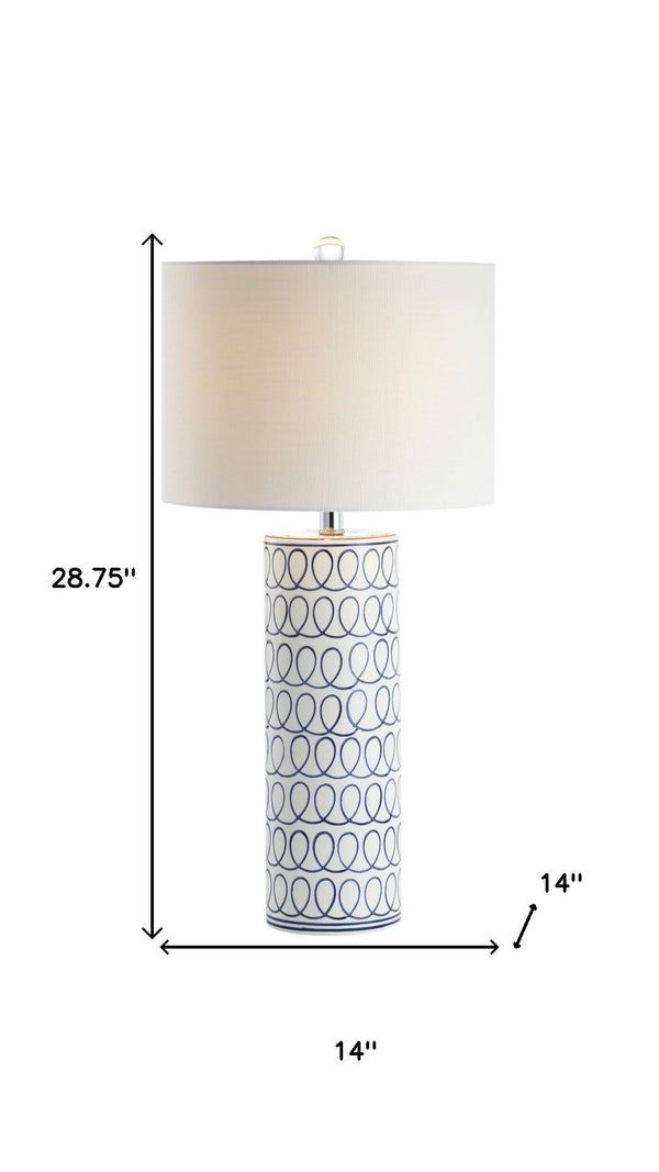 HomeRoots 32" Clear Table Lamp - Elegant Empire Shade for Modern Living Room, Bedroom & Office Decor 716162