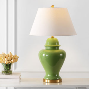 HomeRoots 33" Gold Novelty Table Lamp - Elegant LED Design with Empire Shade for Modern Home Decor Essentials 716164