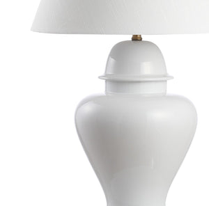 HomeRoots Set of Two 23" Clear Novelty Table Lamps with Elegant Empire Shades for Modern Home Decor Lighting 716165