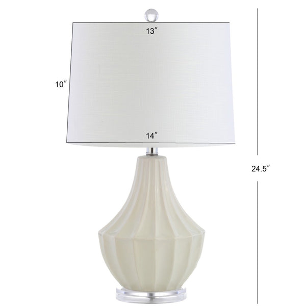 HomeRoots 30" Clear Novelty Table Lamp - Modern LED Globe Shade for Stylish Ambient Lighting in Any Room 716172