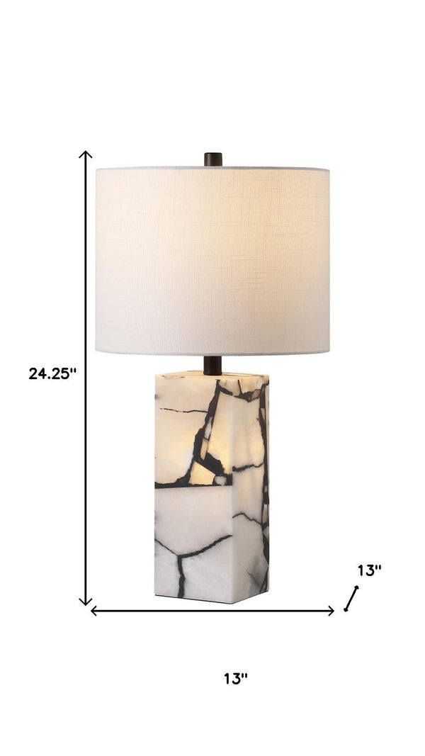 HomeRoots 23" Antiqued Bronze Table Lamp - LED-Ready Globe Shade for Timeless Style in Any Room 716183
