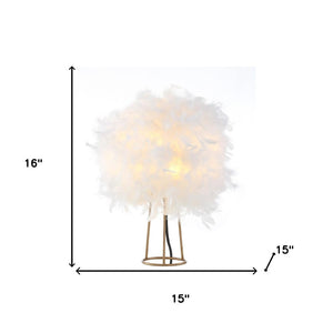 HomeRoots 22" Antiqued Bronze LED Table Lamp with Globe Shade - Stylish Lighting for Home & Office Decor! 716186