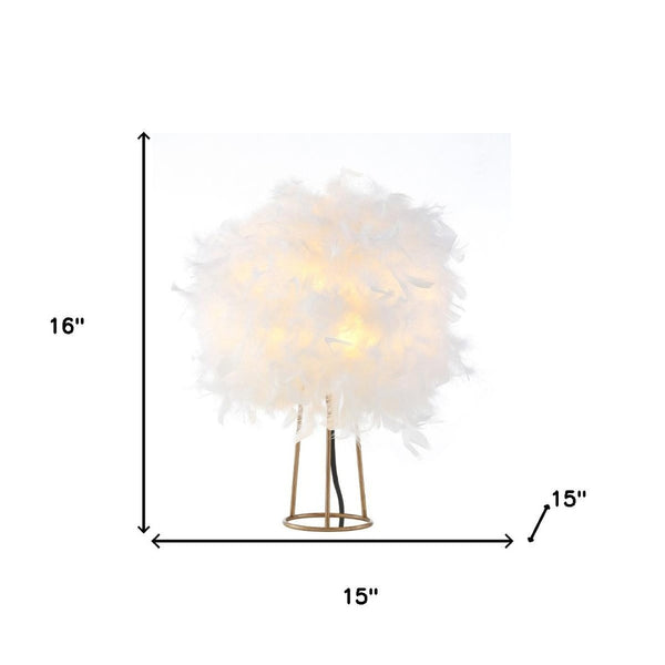 HomeRoots 22" Antiqued Bronze LED Table Lamp with Globe Shade - Stylish Lighting for Home & Office Decor! 716186