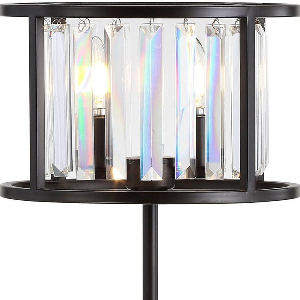 HomeRoots 9" Natural Wood Geometric Table Lamp with Cylinder Shade - Stylish, Modern Design for Any Space 716188