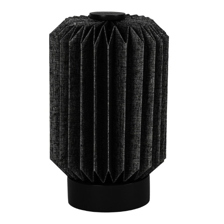 9 Inch Geometric Patterned Bedside Table Lamp with Cylindrical Shade for Modern Decor