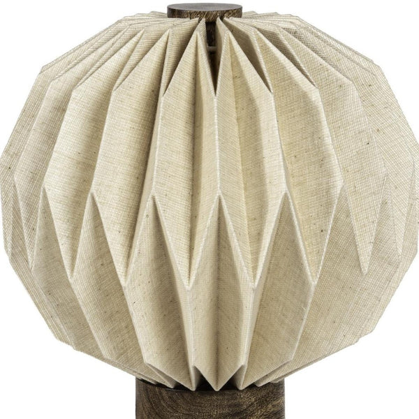 HomeRoots 16" Modern Black Geometric Table Lamp with Cylinder Shade - Stylish LED Lighting for Any Space 716191