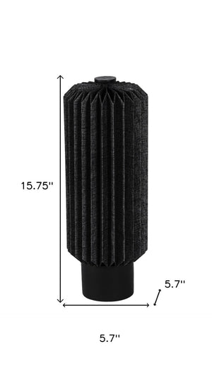 HomeRoots 16" Natural Geometric Table Lamp - Modern LED Light with Chic Cylinder Shade for Stylish Interiors 716192