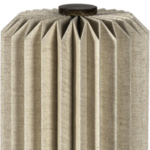 HomeRoots 16" Natural Geometric Table Lamp – Stylish LED Dome Shade for Modern Homes, Warm Glow & Versatile Use 716194