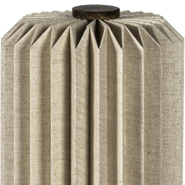 HomeRoots 16" Natural Geometric Table Lamp – Stylish LED Dome Shade for Modern Homes, Warm Glow & Versatile Use 716194