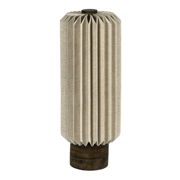 HomeRoots 16" Natural Geometric Table Lamp – Stylish LED Dome Shade for Modern Homes, Warm Glow & Versatile Use 716194