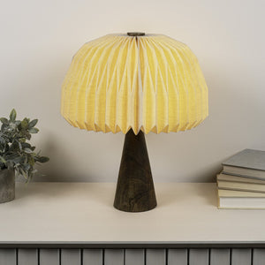 HomeRoots 13" Clear Geometric Table Lamp - Modern LED Illumination with Off-White Cylinder Shade for Any Room 716195